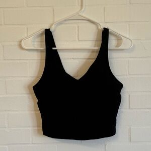 NWT Black Work Out Crop Tank Top